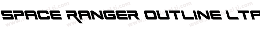 Space Ranger Outline ltalic字体转换